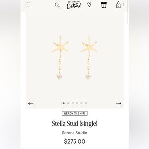 Catbird Stella Stud (Single)
